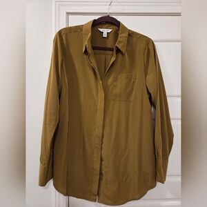 Nine West Gold-ish Button-Up Shirt
